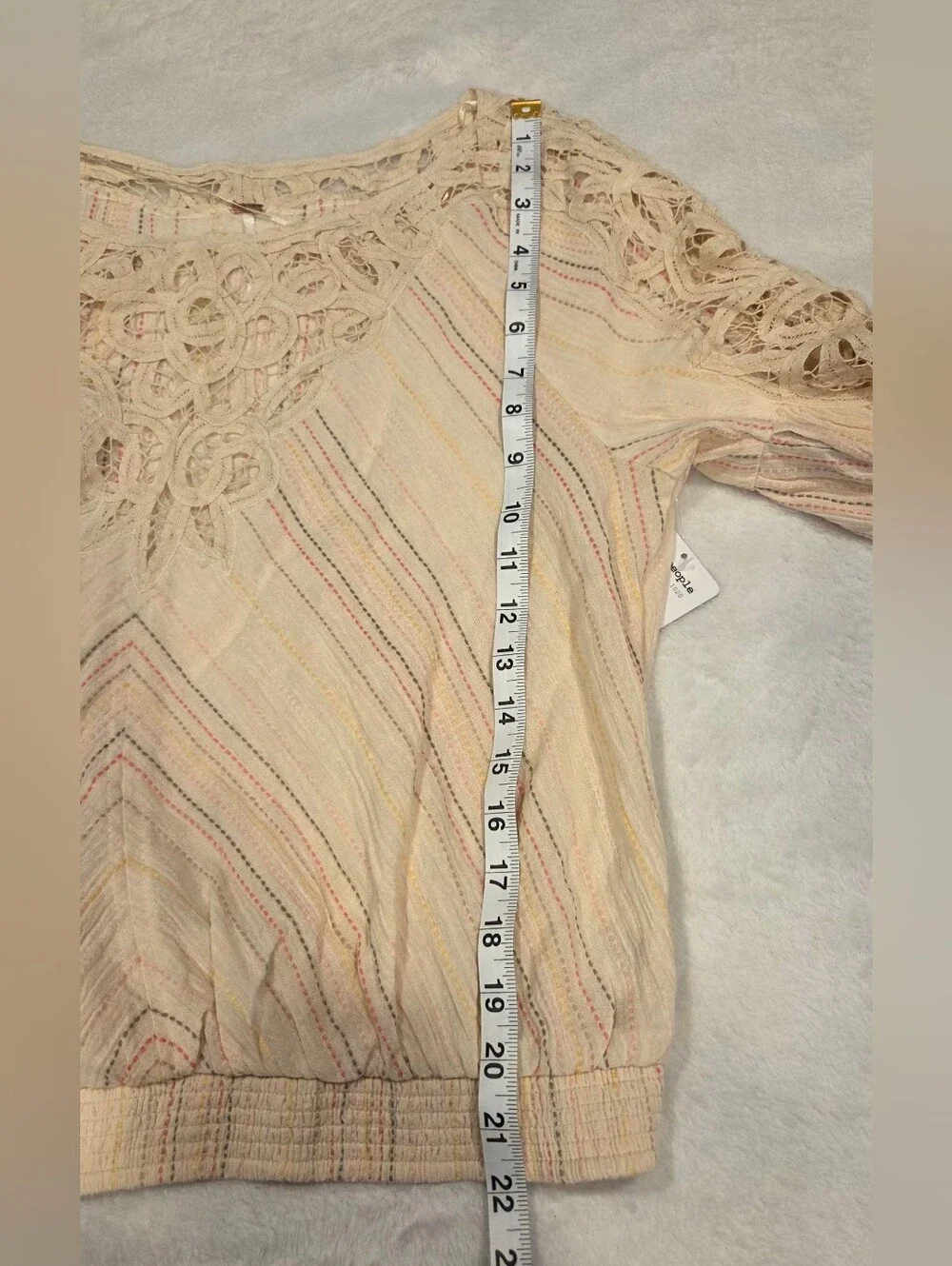 Free People cream peasant